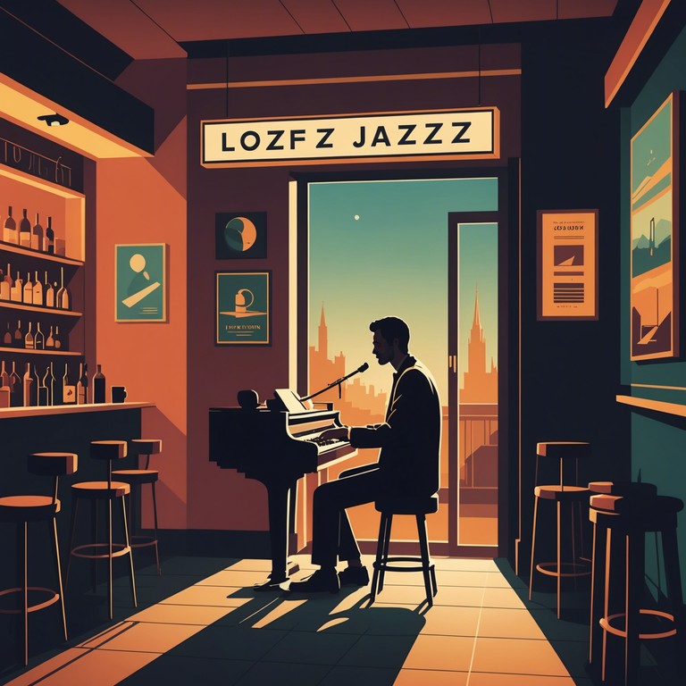 Transport yourself to a dimly lit lounge where echoes of a solo saxophone fill the air, reflecting on days long past and emotions deeply felt. This music communicates a slow, thoughtful reflection on the complexities of human emotion and memory.