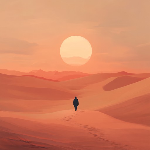 An evocative instrumental piece blending haunting oud melodies with ambient textures, capturing a lonely journey through ancient deserts and forgotten civilizations