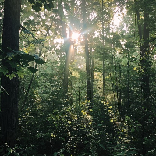 A soothing ballad that captures the gentle rustle of leaves and the serene flow of a forest stream, crafted to provide a peaceful retreat into nature's arms. This peaceful track utilizes the calming sounds of a flute to harmonize with the imagined sounds of a tranquil forest. Harmonious and gentle, the composition invites listeners to a meditative state, promoting relaxation and inner peace.