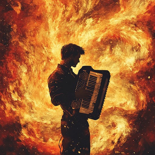 A powerful instrumental cumbia piece that expresses deep seated anger and passion through vigorous rhythms, fiery accordion riffs, and pulsating basslines, evoking a sense of unstoppable energy