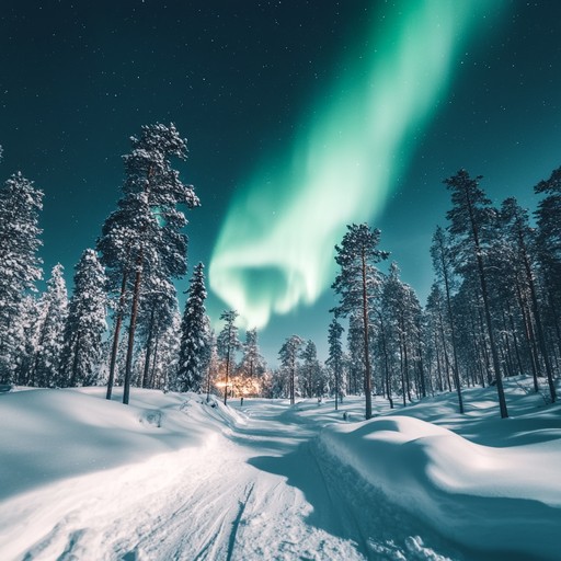 Create an instrumental track with vibrant keys and dynamic rhythms that embody the northern lights' energy, radiating a powerful suomipop vibe. This piece will take listeners on a euphoric, energetic journey.