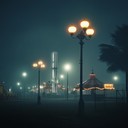 menacing percussive samba evocative of eerie nighttime street.