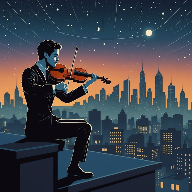 Imagine walking through the misty streets of a sleeping city, with each step echoed by the melancholic pull of violin strings weaved through the gritty textures of grime music. It's a journey through loneliness and urban landscapes, where each note mirrors the shimmer of streetlights on rain wet roads.