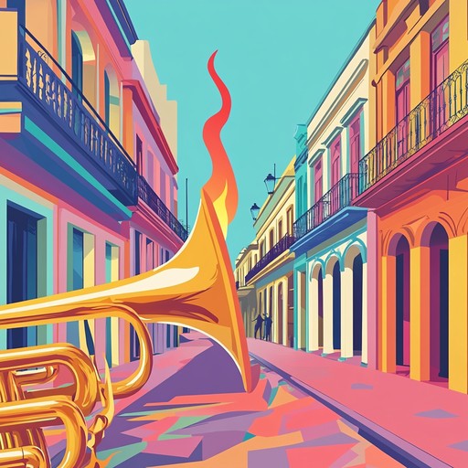 An instrumental mambo piece that blends traditional cuban rhythms with edgy modern elements, creating a powerful anthem of rebellion. The song features driving percussion, bold brass sections, and an undercurrent of defiance that evokes the spirit of revolution. The dynamic shifts between intense energetic passages and smooth seductive grooves, symbolizing the tumult and passion of standing against oppression.