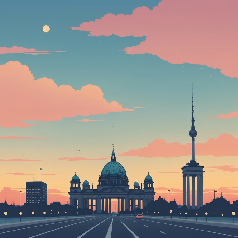 This instrumental track features a serene melody that captures the spirit of a peaceful evening in berlin, with gentle instrumental tones setting a relaxed and comforting mood. The composition is designed to transport the listener to a tranquil scene, watching the sun set over the cityscape, immersed in a sense of calm and contentment.