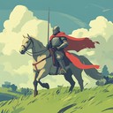 a lively instrumental depicting a knight's euphoric adventures