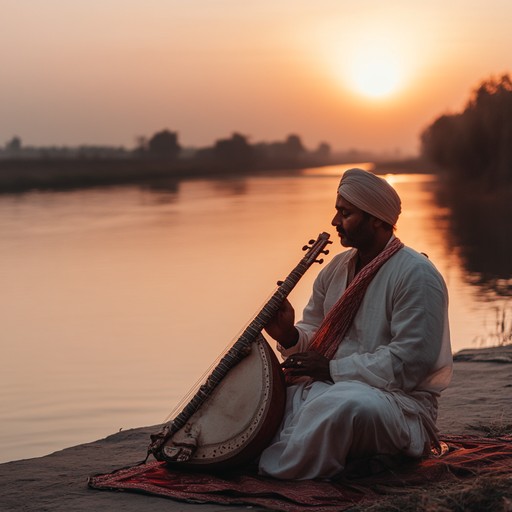 A ten minute instrumental composition drawing on classical hindustani music to create a serene, dreamlike atmosphere. The melody, led by the sitar, meanders gracefully through intricate ragas, evoking a sense of wonder and tranquility. Background drones of the tanpura create a lush sonic texture, immersing the listener in an ethereal, otherworldly soundscape.