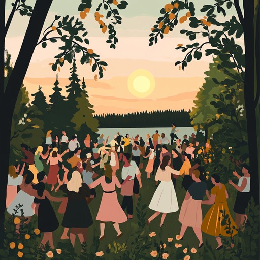 An upbeat and delightful instrumental extravaganza inspired by the whimsical essence of finnish summers. This track features lighthearted and playful melodies with traditional finnish instrumentation blended with contemporary pop elements. It’s a vivid celebration of summer joy, complete with the lively sounds of nature and the cheerfulness of long sunny days, capturing the enchanting atmosphere of midsummer festivities in finland.