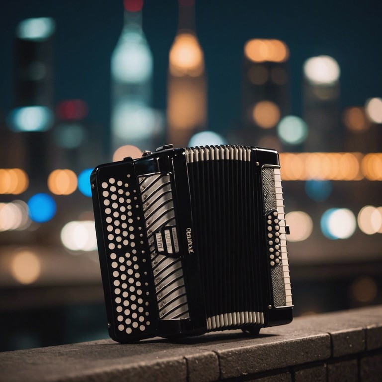 This composition echoes the serene yet somber mood of finnish natural beauty interspersed with the cosmopolitan atmosphere of helsinki. It offers a seamless merge of accordion tunes representing both the past and contemporary finland.