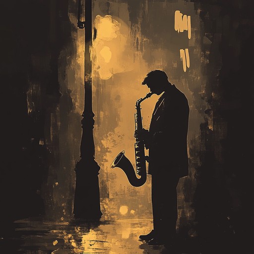 A soulful saxophone takes center stage in this heart wrenching jazz piece, supported by a sparse bass line and the delicate touch of a piano. The music captures the essence of heartache and longing, painting a vivid picture of an empty city at night, where every note tells a story of love lost and sorrow felt.