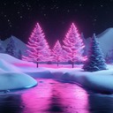 a festive synthwave track blending retro sounds with holiday spirit