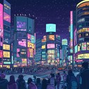 upbeat instrumental capturing tokyo's vibrant shibuya nightlife energy