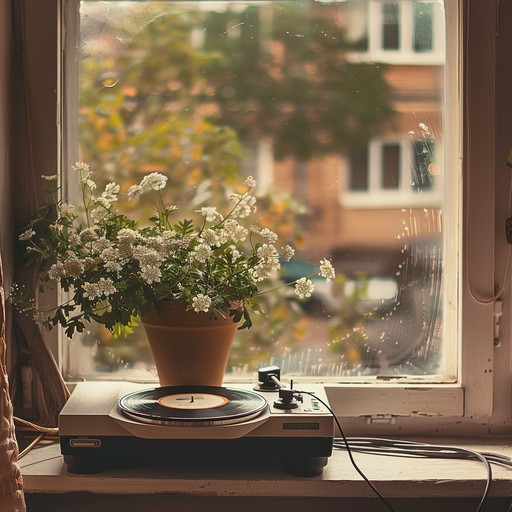 A laid back lo fi composition featuring calming beats and serene pads, infused with soft guitar strums and the ambient sounds of nature, creating the ultimate soundtrack for a peaceful summer day.