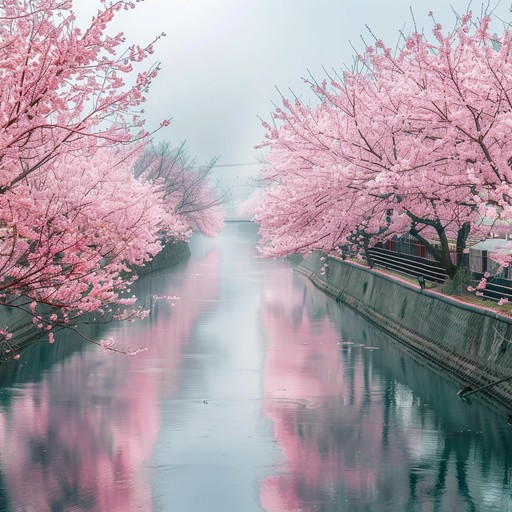 The track reflects a serene journey through kyoto's cherry blossoms, combining traditional japanese instruments with a subtle j pop sensibility in a relaxing, ethereal melody that transports listeners to a tranquil state. The music captures both the modern pulse and the age old spirit of japan, creating a soothing soundscape perfect for relaxation or contemplative moments.