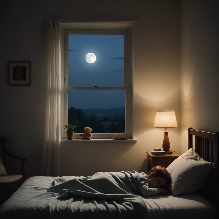 A soothing, romantic instrumental specifically designed for children to bring them into a world of dreams through gentle, loving melodies played on a music box. Aimed to convey feelings of security and love while being easy on young ears.