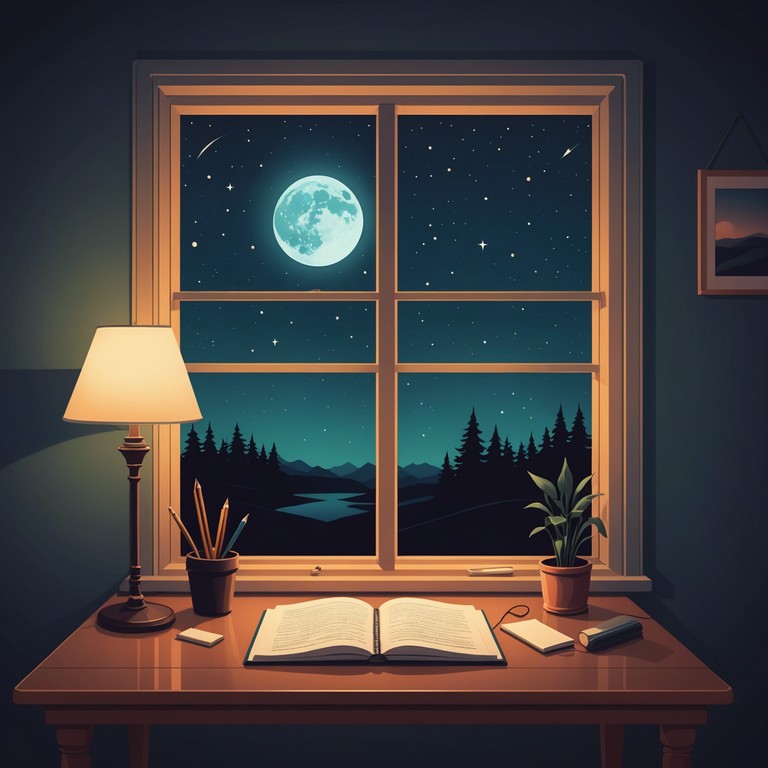 This track embodies the essence of solitude with its deep, introspective melody. It's designed to evoke feelings of contemplation and solitude, perfect for those introspective nights spent in the quiet of one's bedroom. The minimal use of instruments creates a spacious environment that allows each note to resonate profoundly with the listener