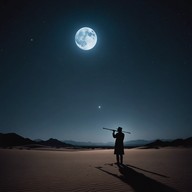 mysterious flute leads through shadowed sand dunes