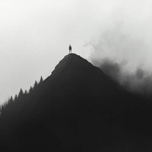 A haunting metal piece with slow riffs and atmospheric soundscapes, expressing the weight of isolation. The electric guitar’s somber melody weaves through the dense, echoing atmosphere, evoking a profound sense of solitude.