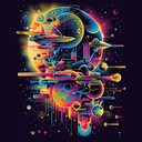 tenacious funk beat with interstellar elements and weird effects