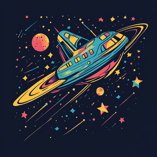 Imagine a spacecraft propelled by funky rhythms and intergalactic echoes. This track is a vibrant blend of drum and bass energy and funky, space themed grooves. With rapid percussion and infectious basslines, the music draws you into a stellar dance party in zero gravity, making it impossible to stand still.