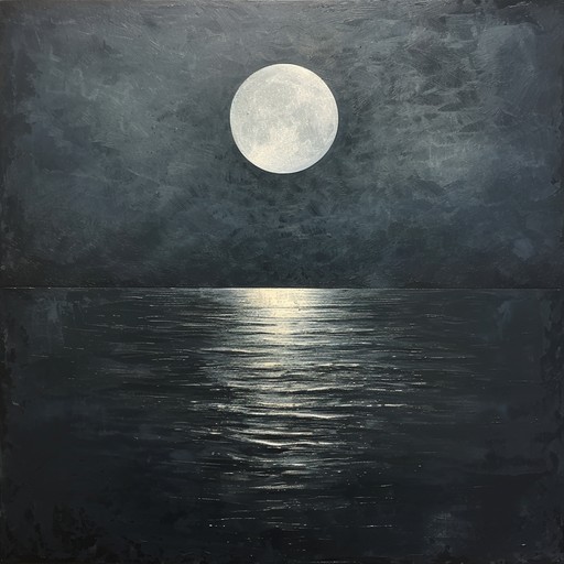 This track aims to encapsulate the serene yet haunting beauty of moonlit waters through shimmering soundscapes and subdued echoes. The piece starts with a soft melody that gradually builds in intensity, incorporating a variety of textures and rhythms to mimic the gentle movement of water under moonlight. Subtle disruptions in the flow create a sense of depth and mystery, inviting the listener to delve deeper into the tranquil yet eerie atmosphere of the night.