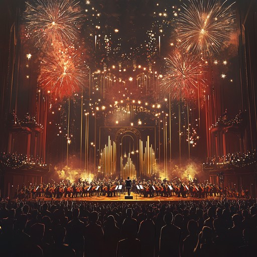 Radiating with powerful brass and euphoric strings, this orchestral piece creates an epic sense of achievement and joy. The composition steadily crescendos, culminating in a grand, triumphant climax that celebrates monumental victories, perfect for cinematic moments of glory.