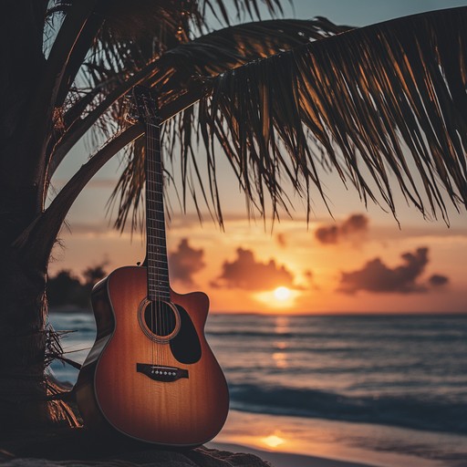 An instrumental reggae track featuring warm guitar melodies and gentle rhythms, embodying the peaceful serenity of shared moments under the moonlight