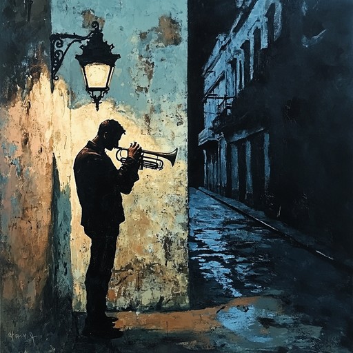 A soulful trumpet melody captures the melancholy of a silent havana night, complemented by soft piano chords and gentle bongo beats, evoking a bittersweet nostalgia