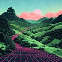 energetic synthwave fused with soaring celtic musical themes