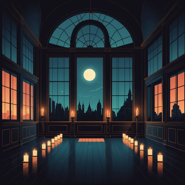 Imagine a reflective piano melody that soothes the soul and transports the listener to a peaceful night, where the moon casts a soft glow on a tranquil scene, enhancing the sense of nostalgia and mystery.