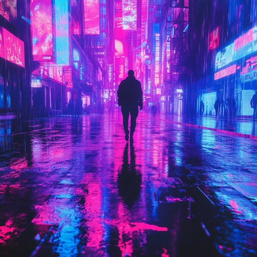 A dynamic instrumental j pop piece blending gritty percussive elements with shimmering neon infused melodies, evoking the pulse of a futuristic cityscape.