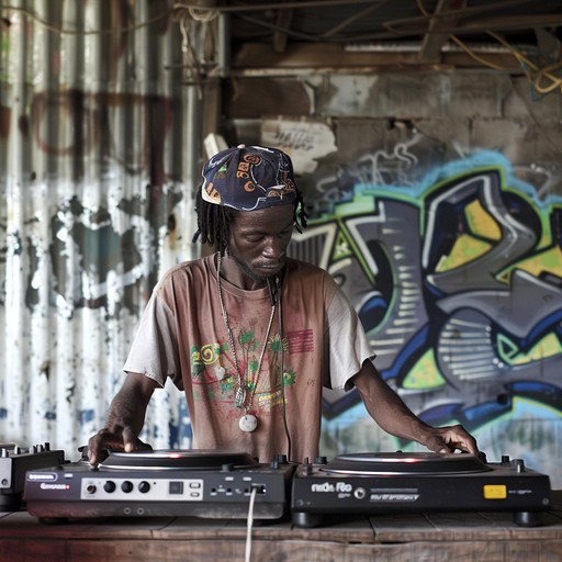 This lively dancehall dubplate features a powerful, pulsating bassline that drives the rhythm forward. Layered with syncopated percussion, including snares, claps, and hi-hats, the track creates an irresistible urge to move. The arrangement is further enhanced by the occasional use of horn stabs and melodic synth lines, adding a touch of vibrancy to the mix. Perfect for getting people on their feet and dancing the night away.