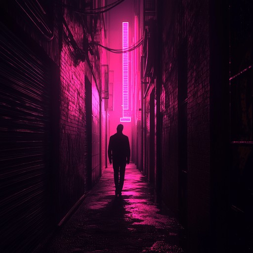 Picture an exhilarating escape through a neon drenched metropolis, driven by relentless electronic rhythms and dramatic synths. This track embodies the heart pounding urgency of a cyberpunk thriller's most intense moments.