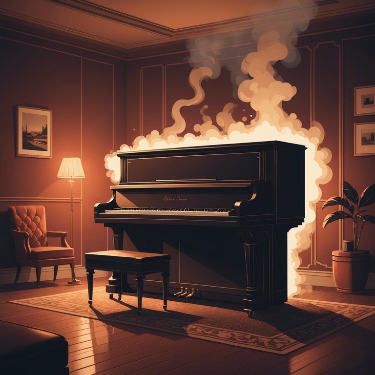 This track serves as a hauntingly beautiful reminder of the past, echoing through time in a shadowy, atmospheric lounge. Each note from the piano tells a story, weaving together a tapestry of emotion and memory in this melancholic and evocative composition.