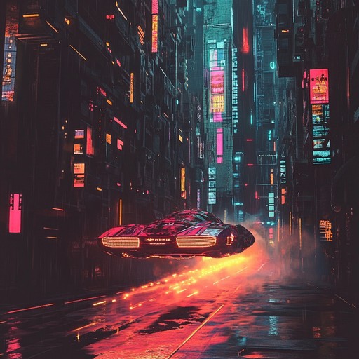 A high energy instrumental synthwave piece that evokes the adrenaline rush of a high speed chase through a dystopian neon lit metropolis, blending sharp synth leads with heavy basslines to create an edgy, immersive atmosphere.