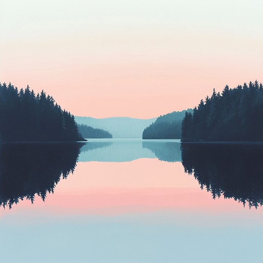 A soothing instrumental track featuring acoustic guitar melodies that capture the essence of serene finnish sunsets over tranquil lakes, invoking feelings of peace and contemplation