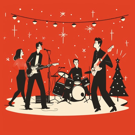 A high energy fusion of rock and dance music, perfect for holiday celebrations. Catchy guitar riffs intertwine with dynamic drum beats to create a party atmosphere. The infectious rhythm invites everyone to dance along, making it the perfect track for rocking the festive season.