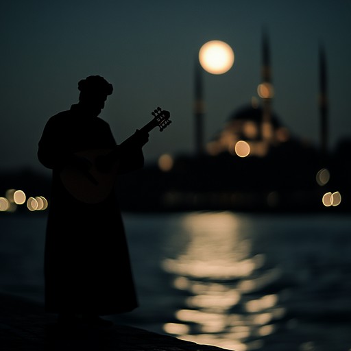 In this composition, a single oud artistically captures the spirit of a bustling istanbul bazaar at night, intertwining the sounds of an old world with a touch of mystical allure. The melodies are reflective and immersed in the cultural depth of turkey, evoking images of moonlit stone paths and ancient secrets whispered in every echo.