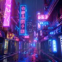 intense, futuristic rhythms driving through neon lit dystopian cities