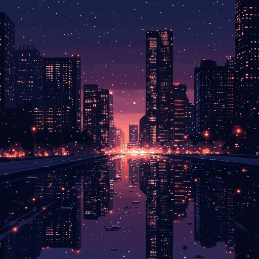 A soothing instrumental piece that blends the allure of glam with relaxing melodies, taking the listener on a nocturnal journey through shimmering city lights and quiet streets, evoking a sense of tranquility and elegance.