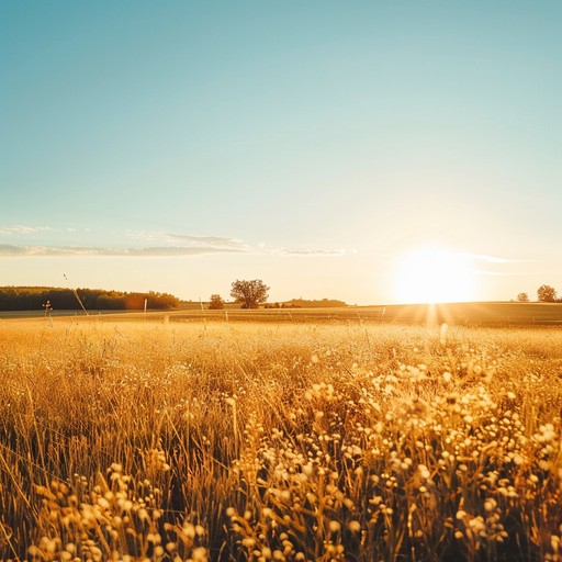 The gentle strumming of an acoustic guitar paints a musical portrait of sunlit meadows and serene countryside. This composition weaves together elements of americana, evoking a sense of timeless tranquility and natural beauty. Perfect for peaceful moments and reflective moods.