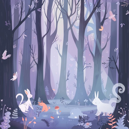 Traverse an enchanted forest filled with whimsical creatures and hidden surprises. This piece combines the grandeur of orchestral music with playful melodies and mystical undertones, creating a sense of wonder and adventure perfect for young listeners.