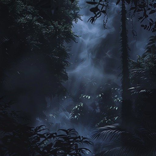 This track combines tropical percussion and eerie melodies to create a sinister atmosphere. The haunting soundscape evokes images of a dark, cursed island shrouded in mystery and danger. The beat is infused with ominous steel drum rhythms, and subtle ghostly sounds, making the jungle feel alive and menacing.