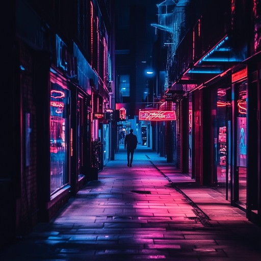 An instrumental lounge track blending gentle saxophone and ambient synths to create a bittersweet atmosphere reminiscent of strolling alone under city lights, reflecting on past memories.