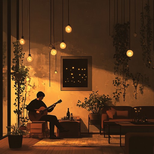 A serene instrumental ballad featuring soulful guitar melodies and a gentle, groovy rhythm, ideal for moments of introspection or relaxed environments.