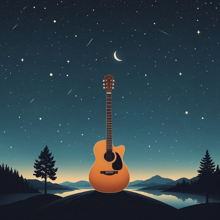 This track embodies a smooth, romantic essence perfect for a quiet, starlit evening. The acoustic guitar plays serene melodies that echo the tranquility of a moonlit night, complementing the sensual vibes of traditional sertanejo rhythms. It creates an intimate atmosphere that captures the essence of closeness and affection, making it ideal for moments of quiet reflection or romantic encounters.