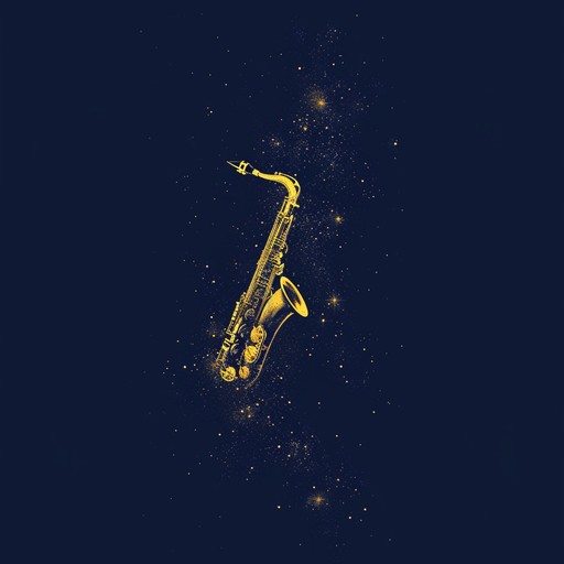 Imagine cruising through the stars, wrapped in silky smooth saxophone melodies, punctuated by syncopated rhythms and soulful chords. The piece fuses elements of traditional jazz with cosmic soundscapes, bringing to life an otherworldly journey that transcends typical musical boundaries.