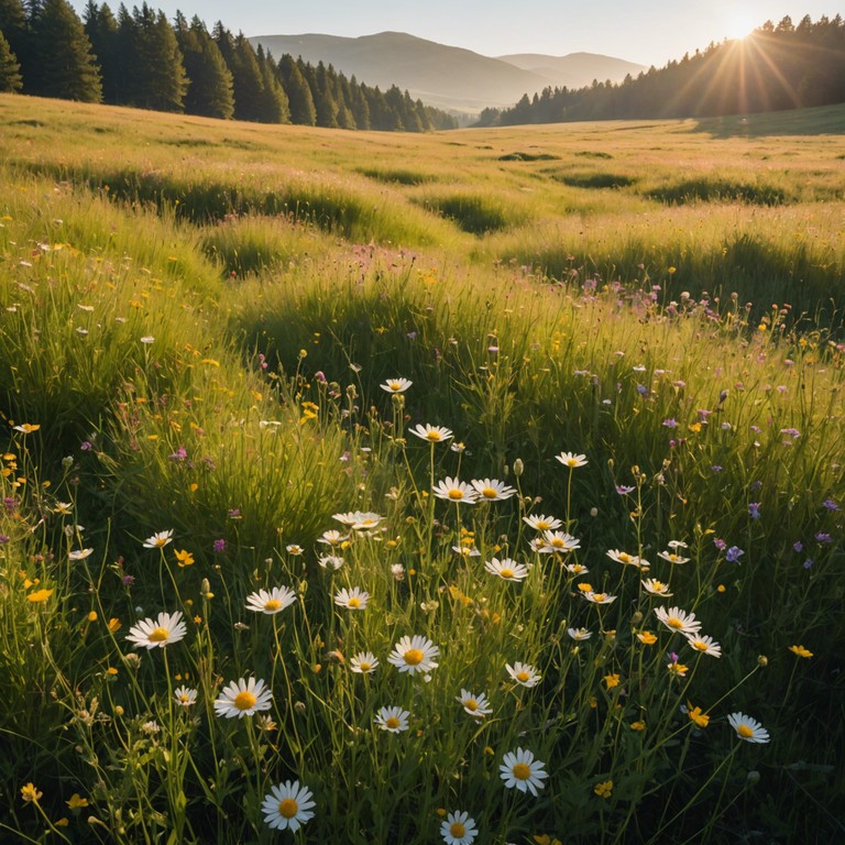 Imagine a gentle breeze flowing through sunlit meadows, where the simplicity of neoclassical melodies blend with the tranquility of nature. This piece captures the essence of a peaceful day outdoors, wrapped in the warmth of the sun and the carefree spirit of the open fields.