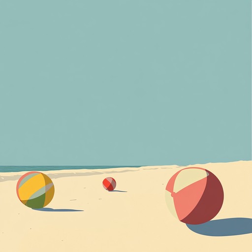 An upbeat instrumental track featuring lively rhythms and catchy melodies that evoke the fun of playing with beach balls on a sunny day at the beach.