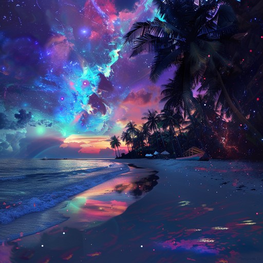 Dive into a trippy journey where calypso rhythms meet psychedelic atmospheres. The steel drums harmonize with reverb soaked guitars and cosmic synthesizers, creating a dreamy, joyful soundscape that feels like a celebration on a celestial beach.